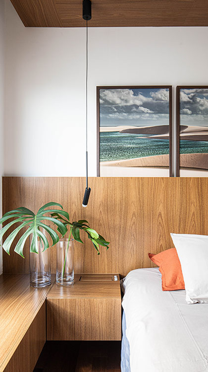 Dormitório com a cama