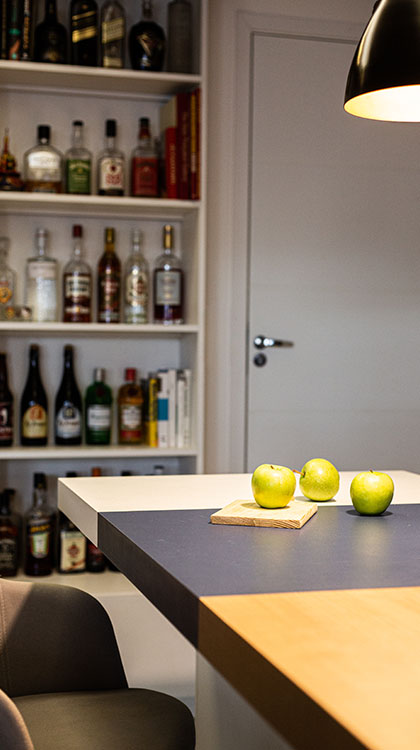 Detalhe da mesa de jantar