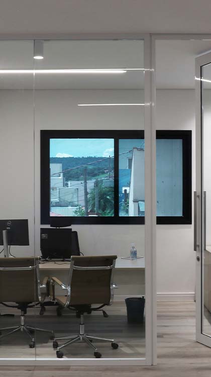 Sala particular para executivos