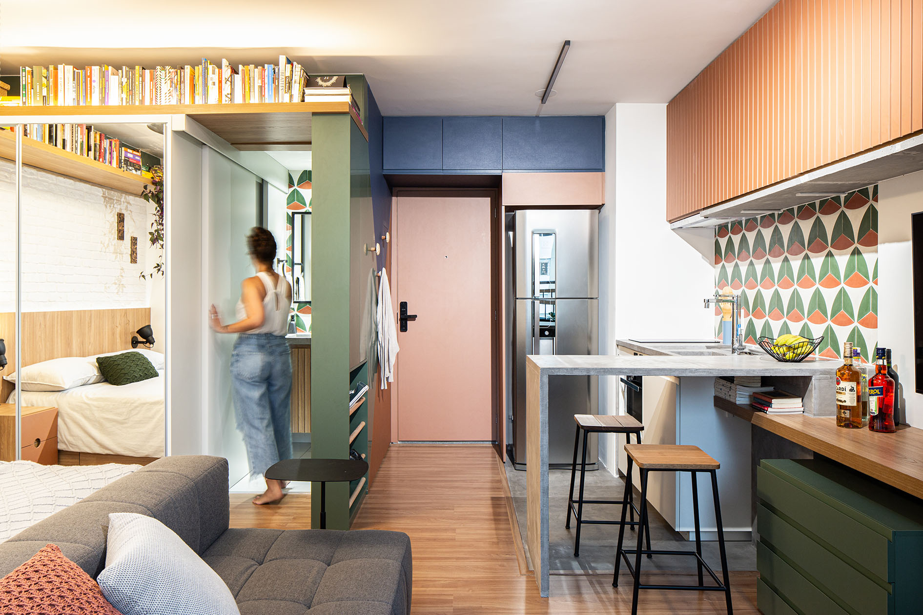 Vista da entrada do apartamento